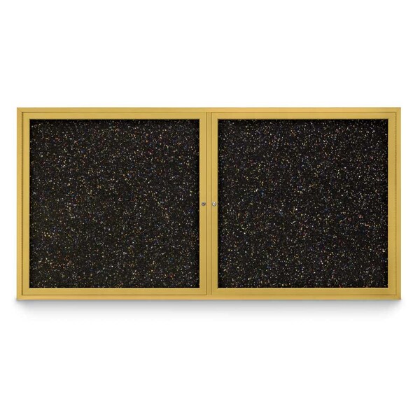 Sliding Door Indoor Enclosed Corkboard, 7